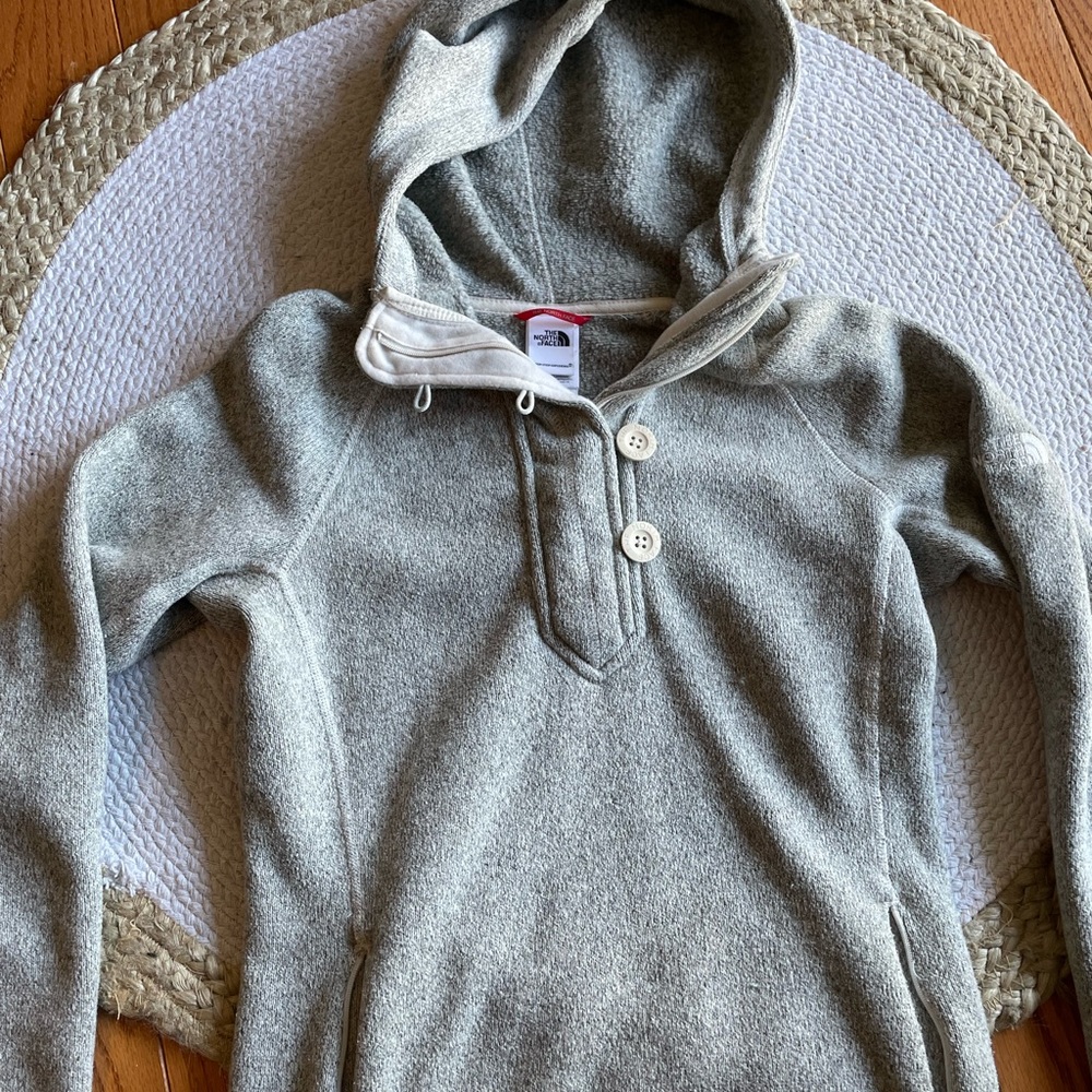 The North Face Crescent Sunshine knit hoodie